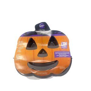 Wilton Jack-O-Lantern Tube Pam Non-Stick Cake Mold 2105-0679 Pumpkin Halloween
